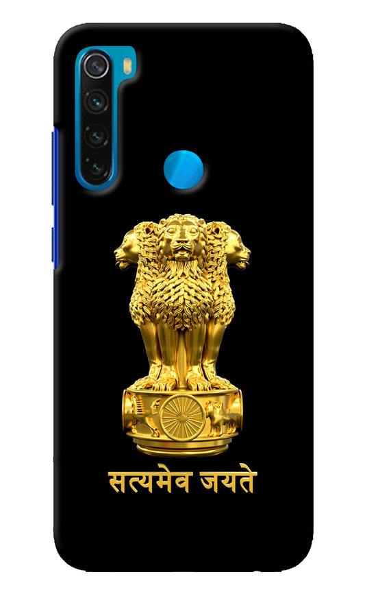 Satyamev Jayate Golden Redmi Note 8 Back Cover