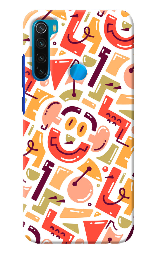 Doodle Pattern Redmi Note 8 Back Cover