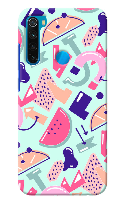 Doodle Pattern Redmi Note 8 Back Cover