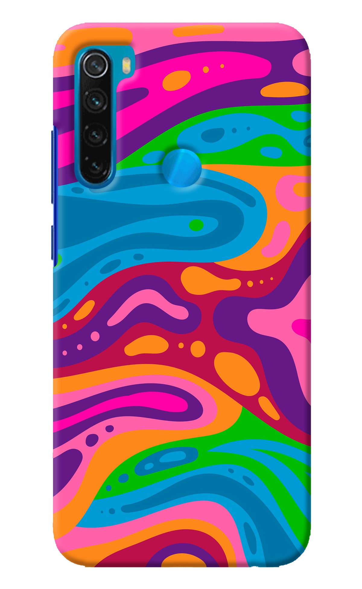 Trippy Pattern Redmi Note 8 Back Cover