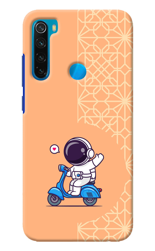 Cute Astronaut Riding Redmi Note 8 Back Cover