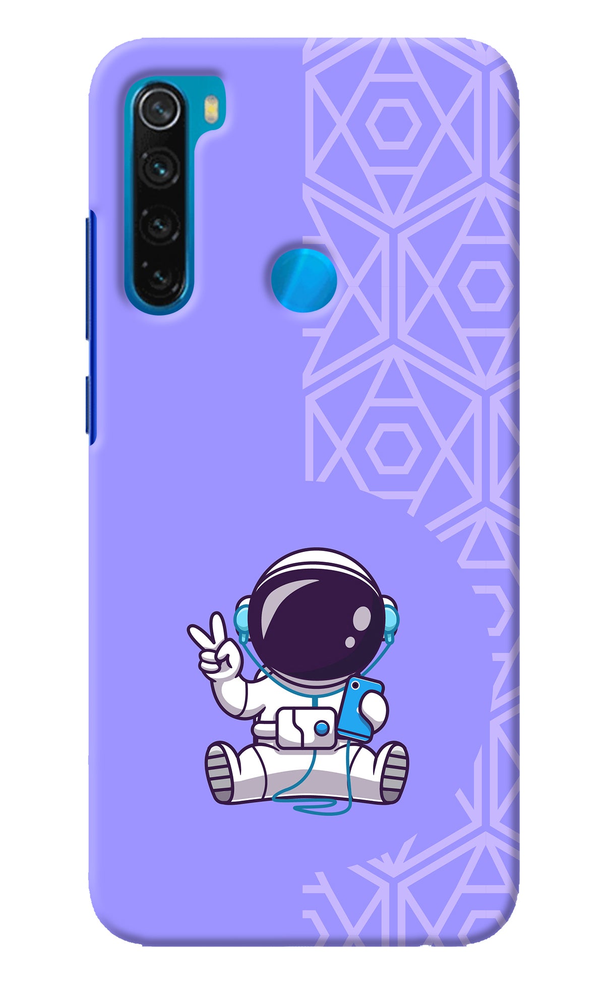 Cute Astronaut Chilling Redmi Note 8 Back Cover