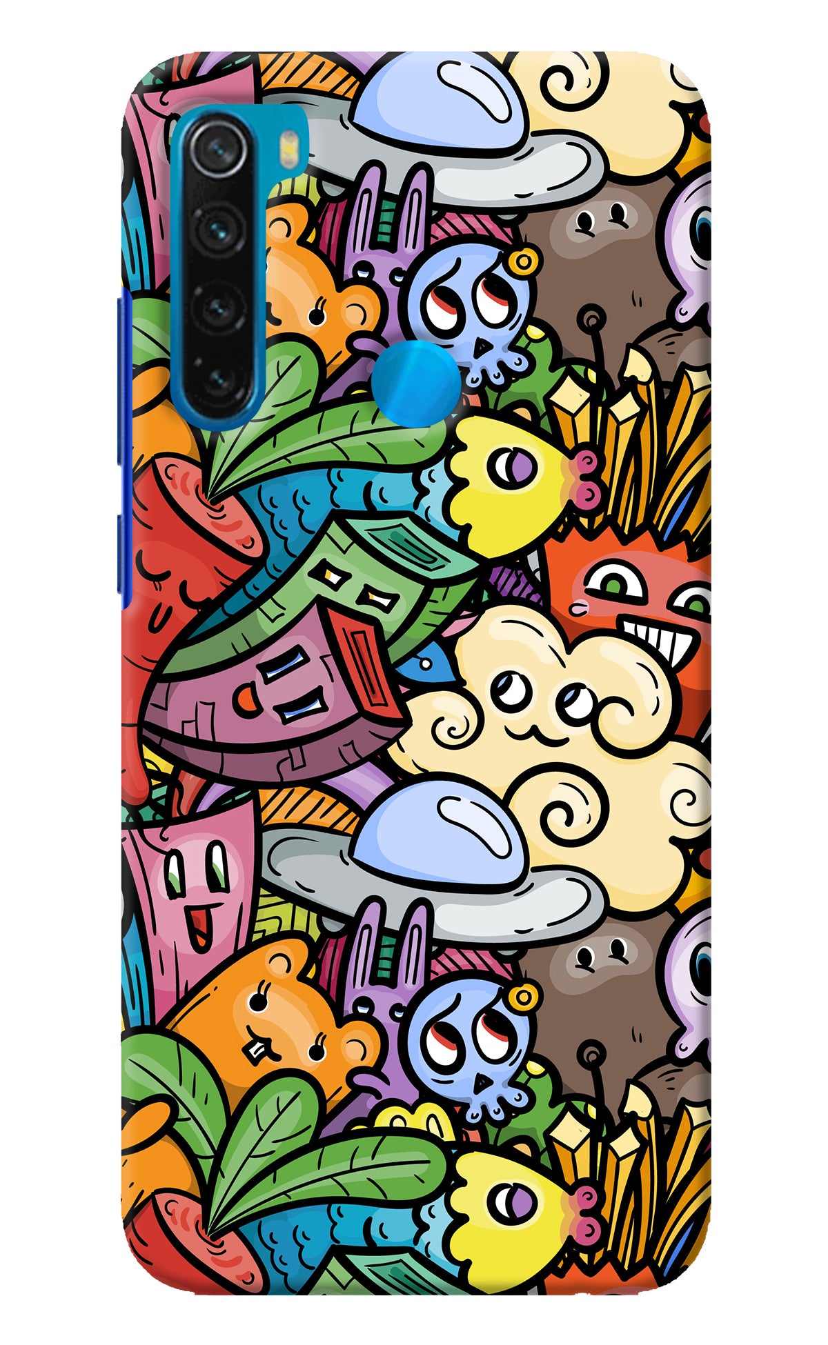 Veggie Doodle Redmi Note 8 Back Cover