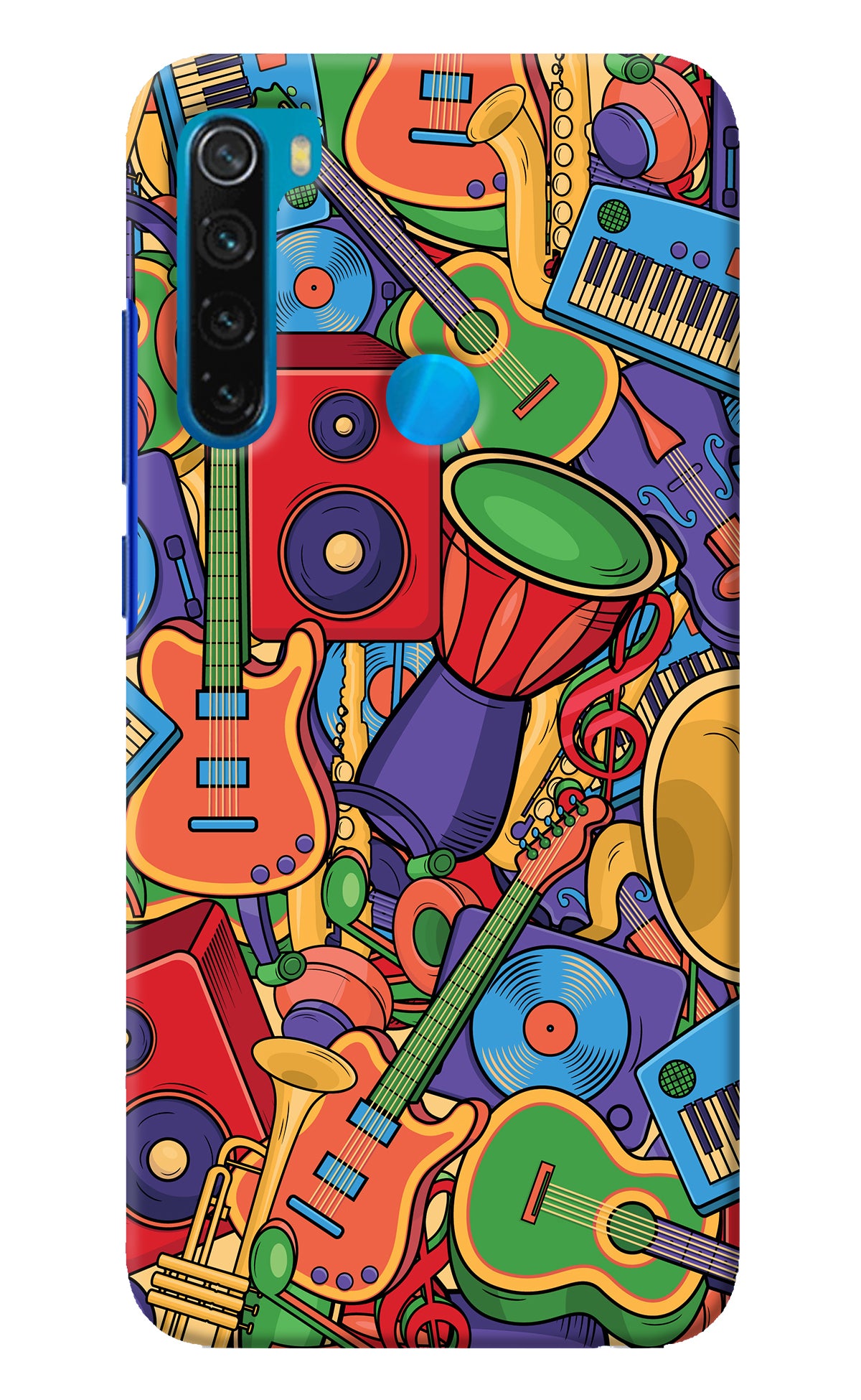 Music Instrument Doodle Redmi Note 8 Back Cover