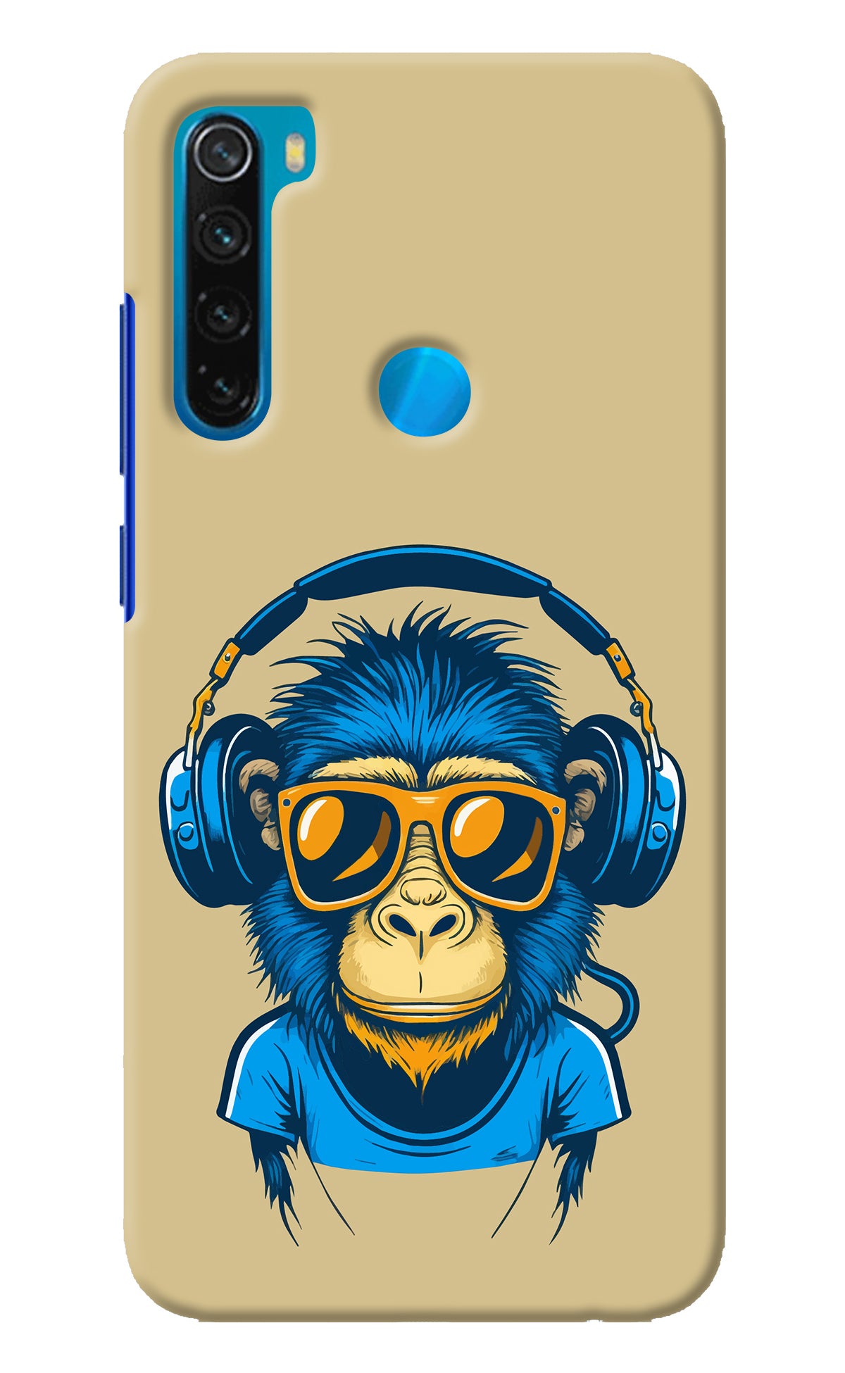 Monkey Headphone Redmi Note 8 Back Cover
