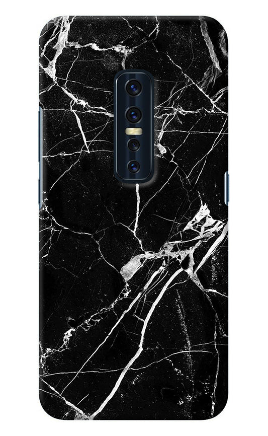 Black Marble Pattern Vivo V17 Pro Back Cover
