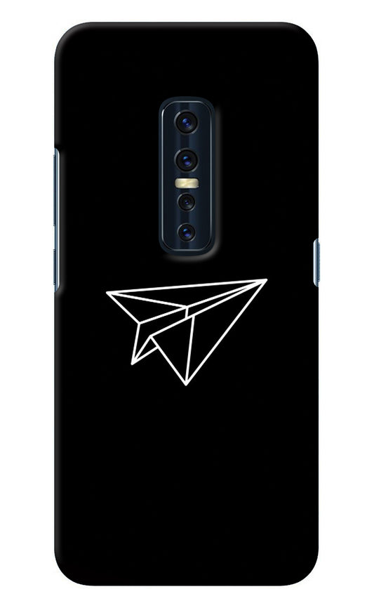 Paper Plane White Vivo V17 Pro Back Cover