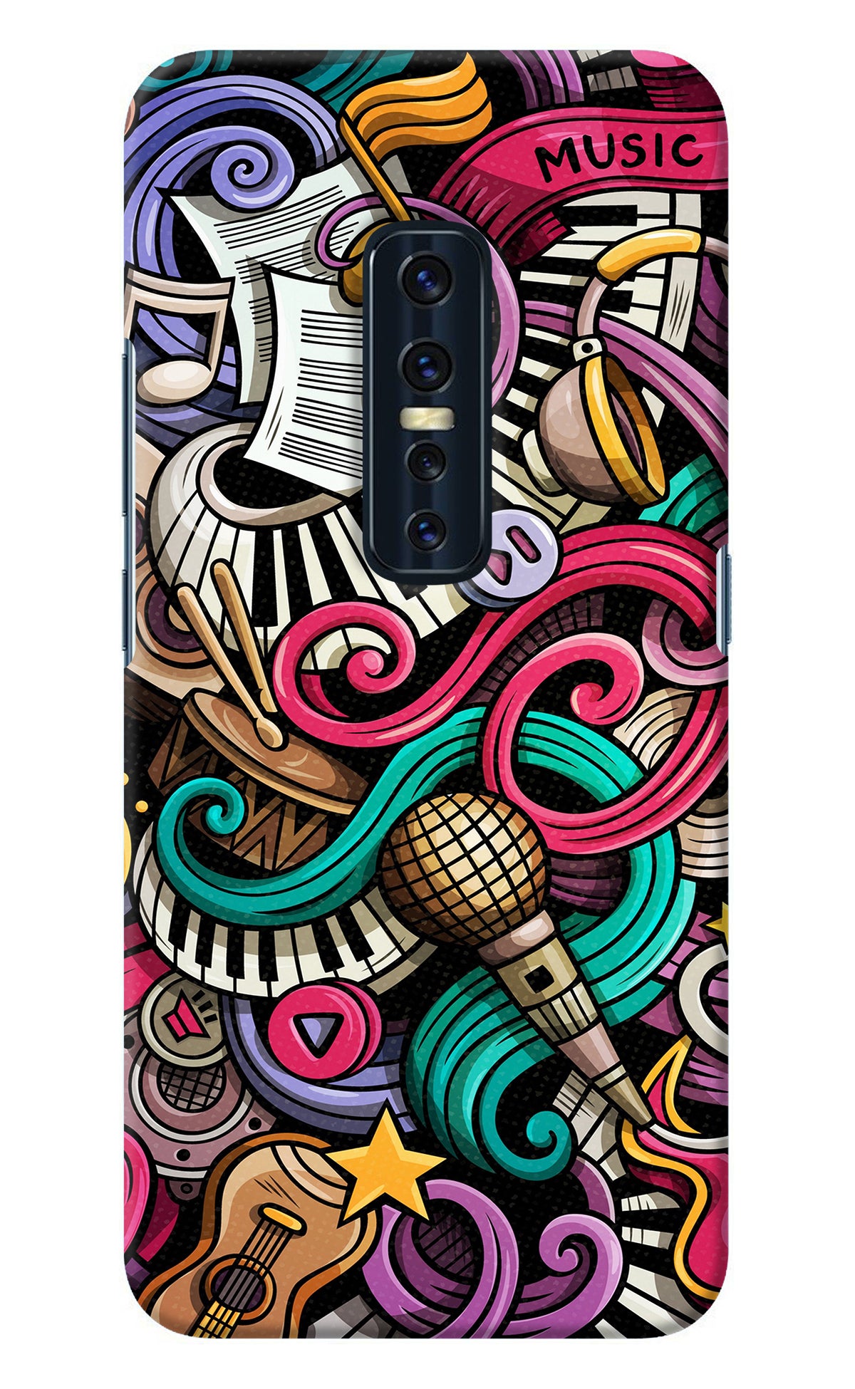 Music Abstract Vivo V17 Pro Back Cover