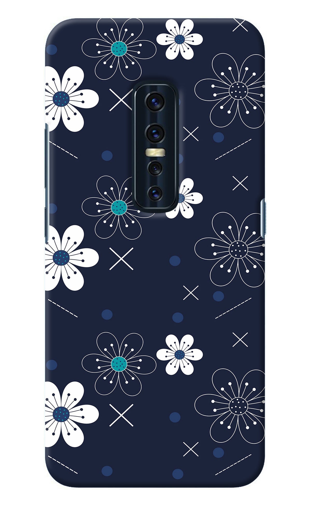 Flowers Vivo V17 Pro Back Cover