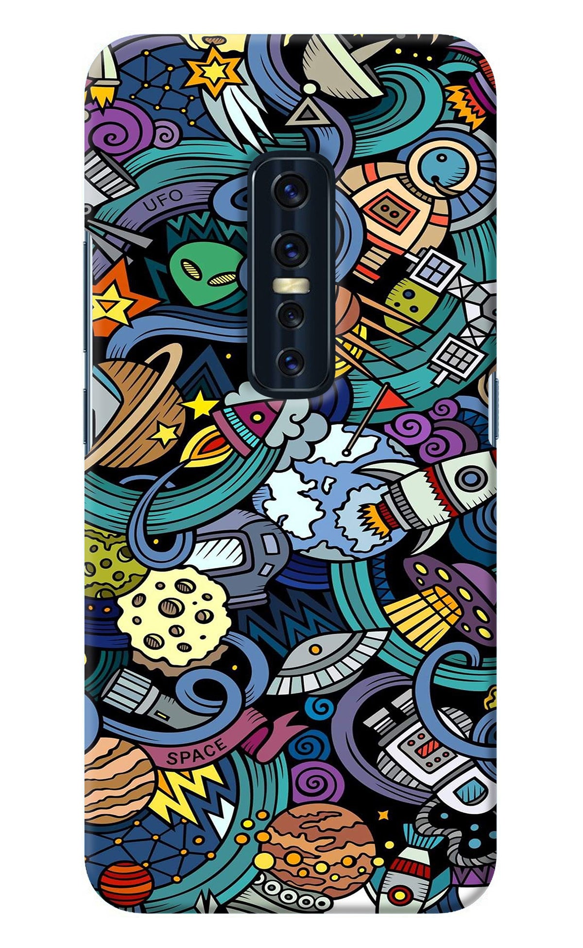 Space Abstract Vivo V17 Pro Back Cover