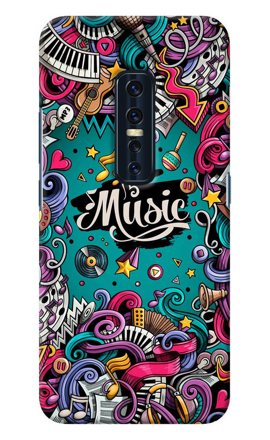 Music Graffiti Vivo V17 Pro Back Cover