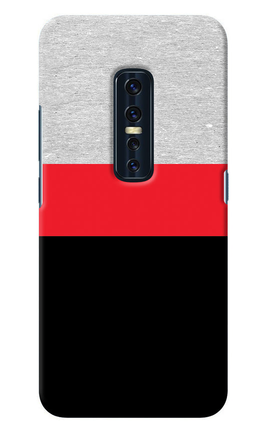 Tri Color Pattern Vivo V17 Pro Back Cover