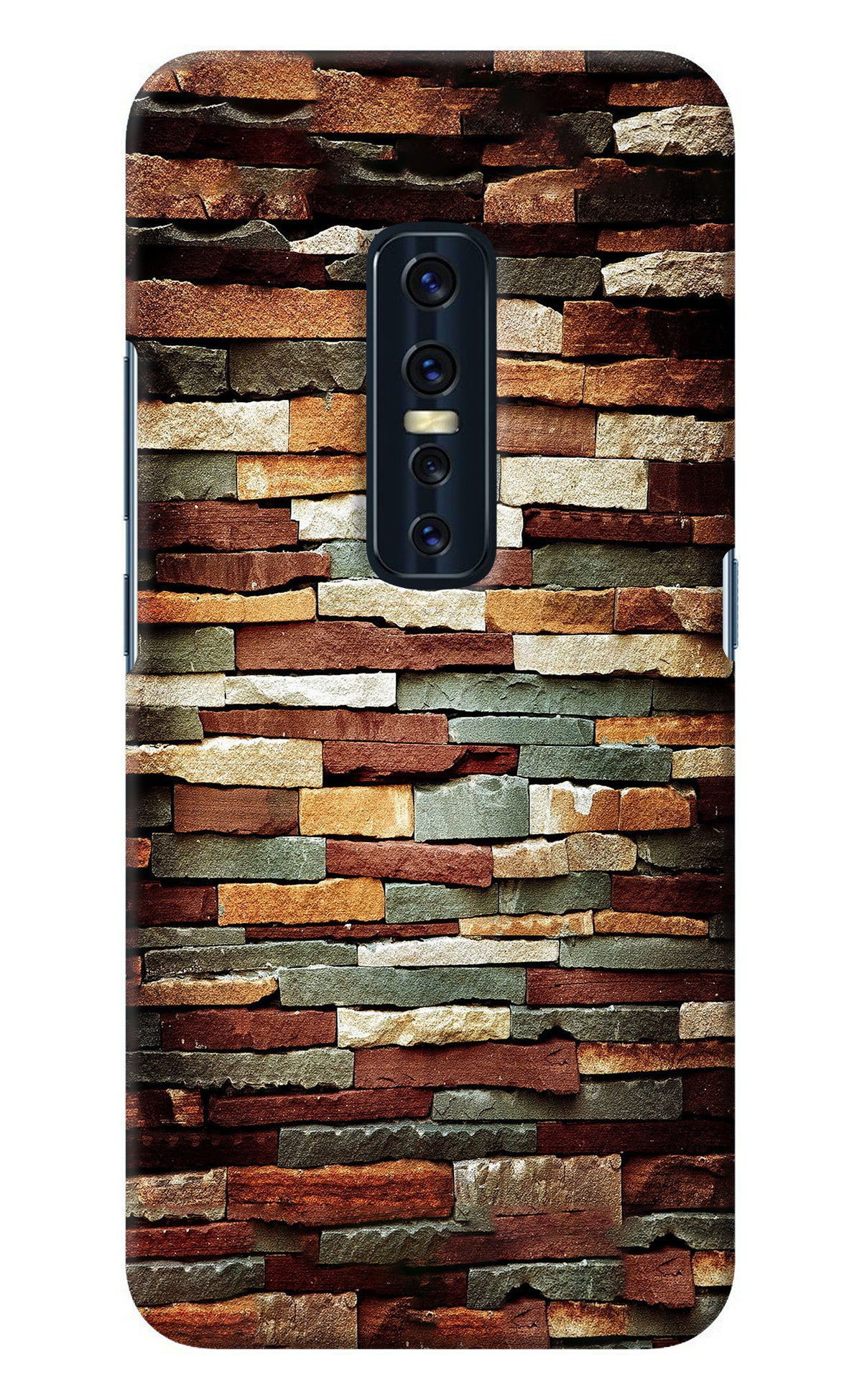 Bricks Pattern Vivo V17 Pro Back Cover