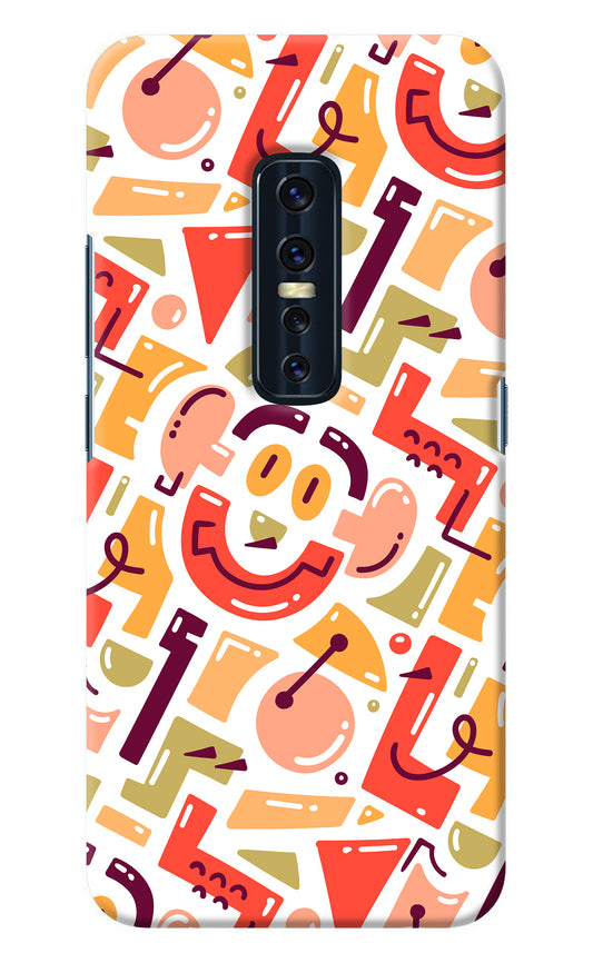 Doodle Pattern Vivo V17 Pro Back Cover