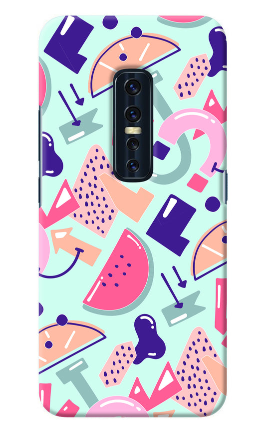 Doodle Pattern Vivo V17 Pro Back Cover