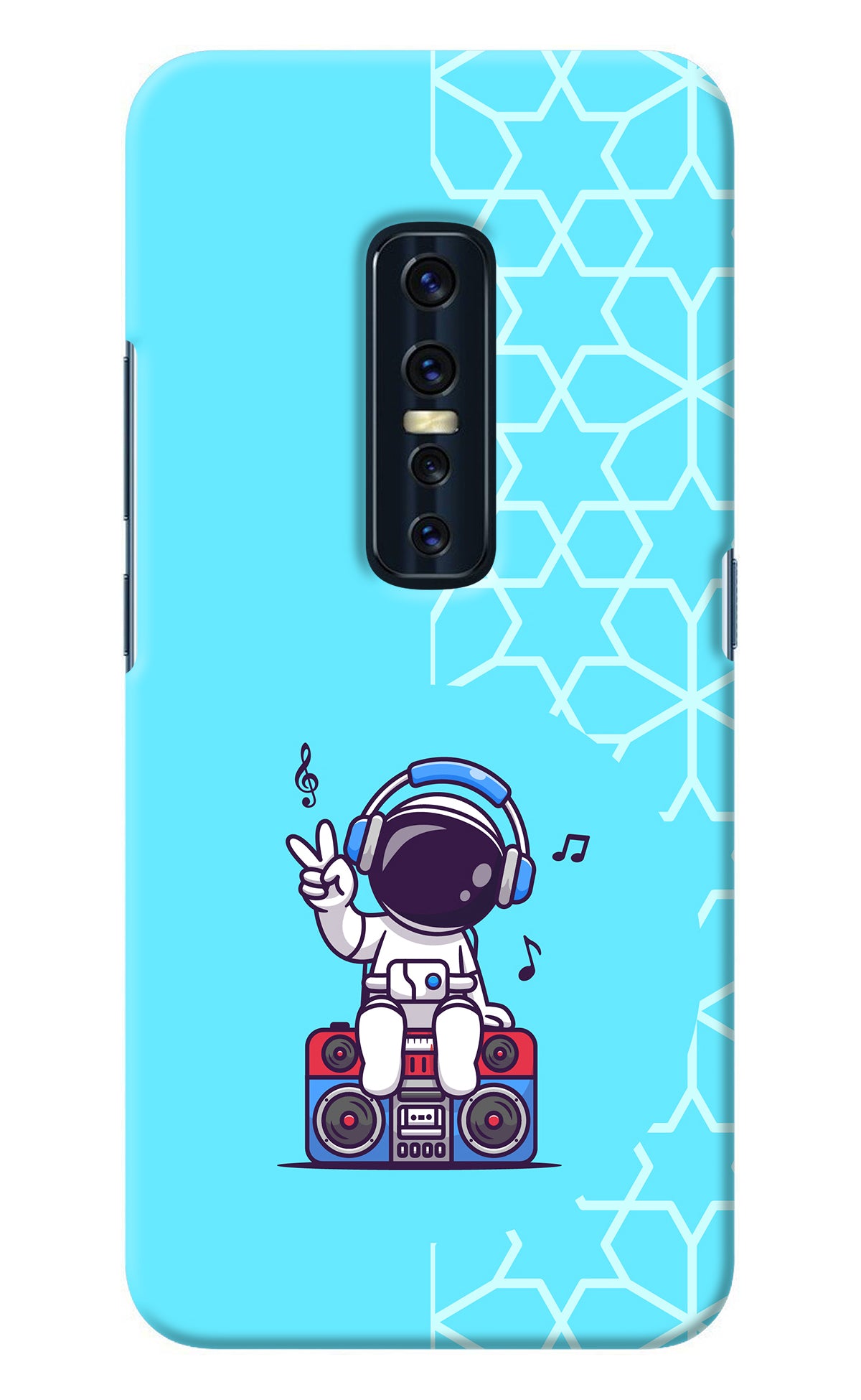 Cute Astronaut Chilling Vivo V17 Pro Back Cover