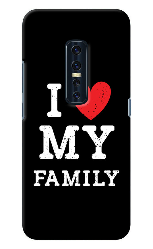 I Love My Family Vivo V17 Pro Back Cover