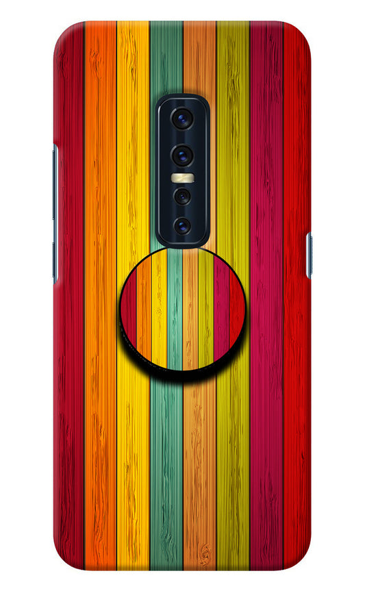Multicolor Wooden Vivo V17 Pro Pop Case