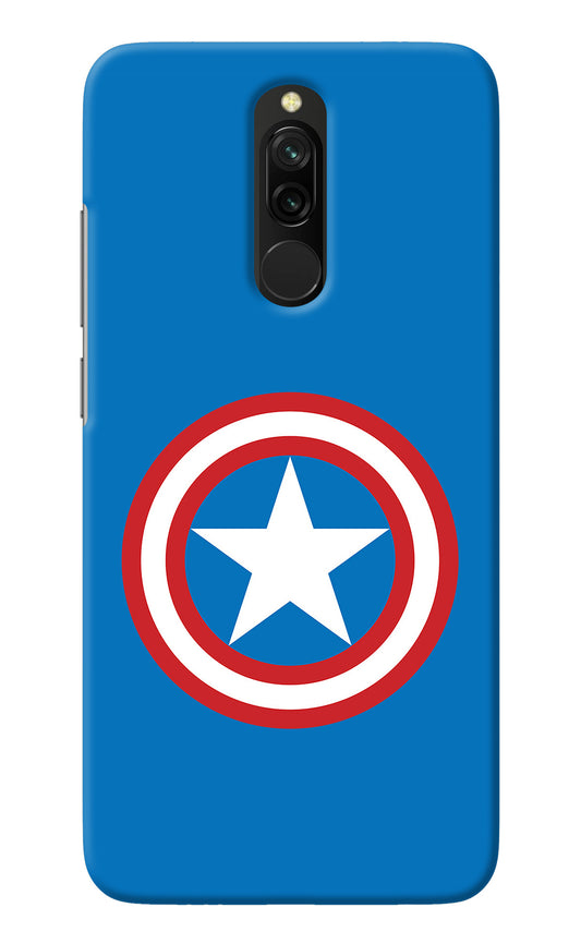 Captain America Logo Redmi 8 Back Cover