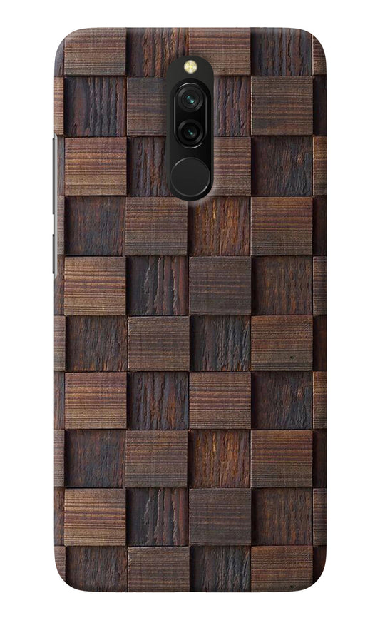 Wooden Cube Design Redmi 8 Back Cover