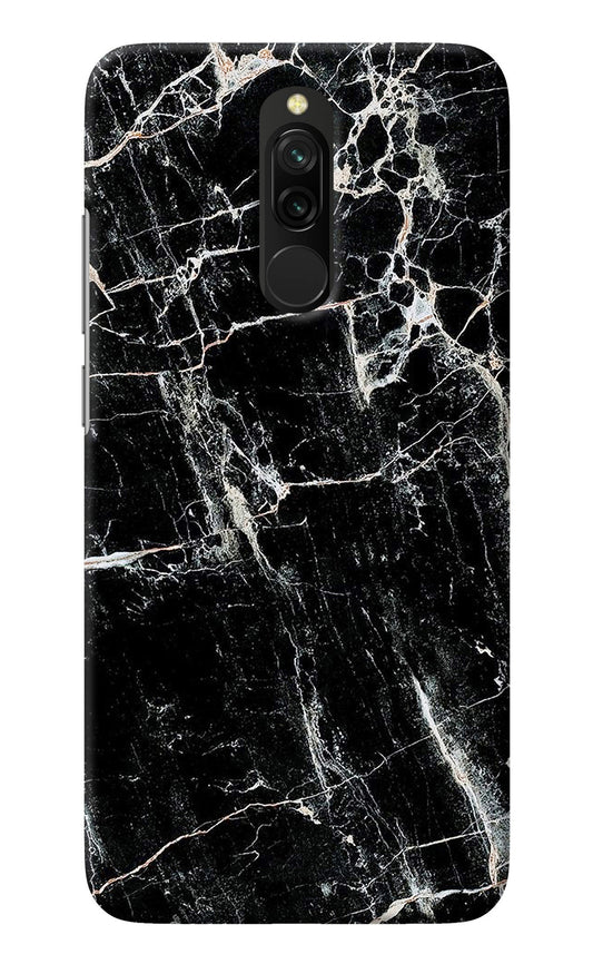Black Marble Texture Redmi 8 Back Cover