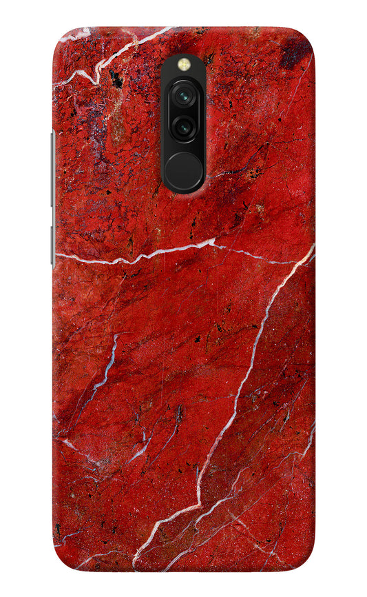 Red Marble Design Redmi 8 Back Cover