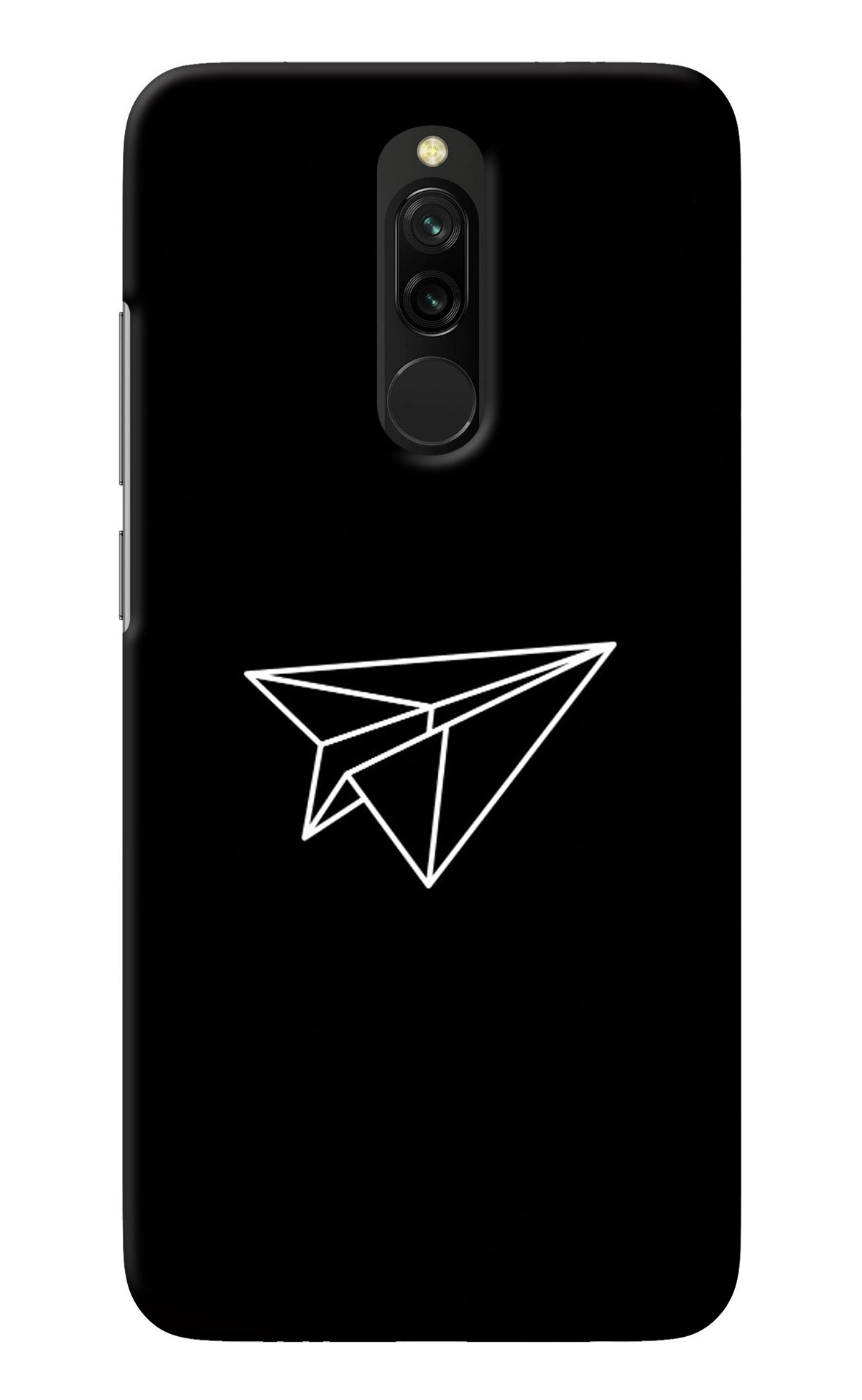 Paper Plane White Redmi 8 Back Cover