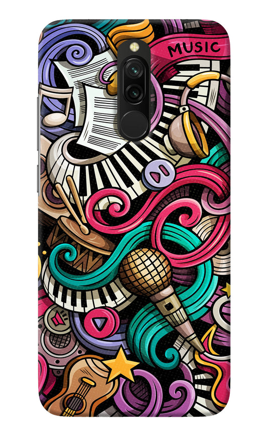 Music Abstract Redmi 8 Back Cover