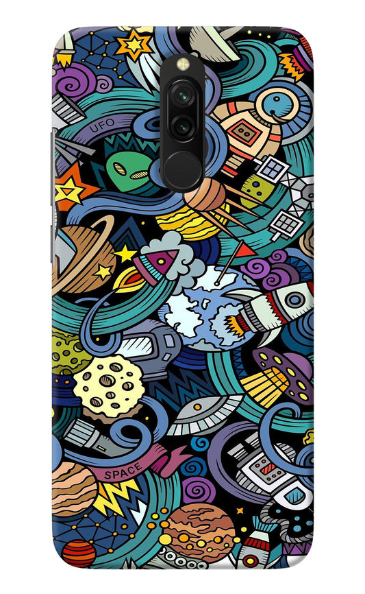 Space Abstract Redmi 8 Back Cover