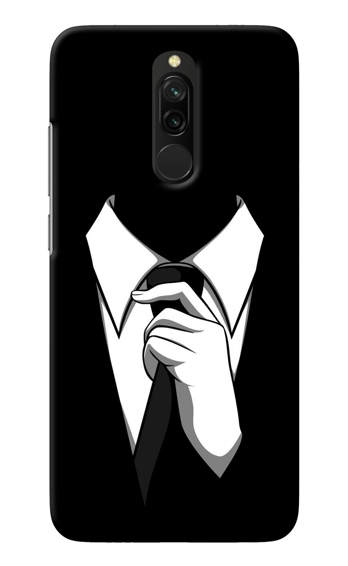 Black Tie Redmi 8 Back Cover