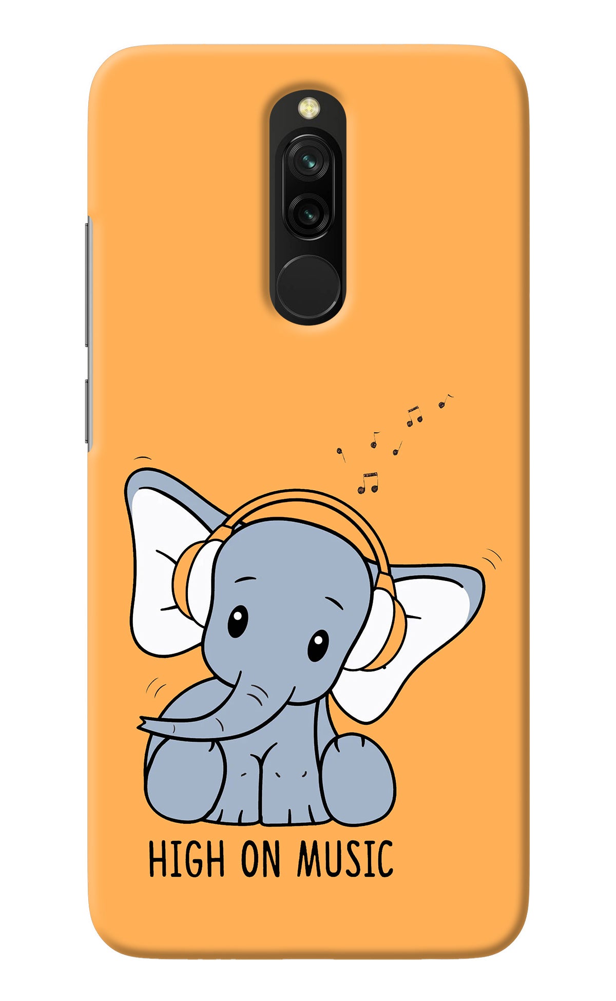 High On Music Redmi 8 Back Cover