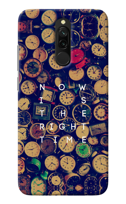 Now is the Right Time Quote Redmi 8 Back Cover