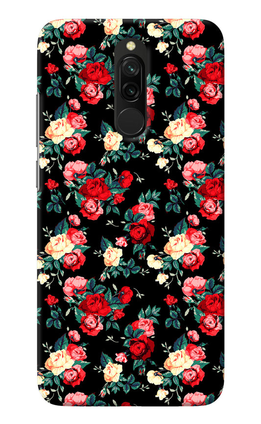 Rose Pattern Redmi 8 Back Cover