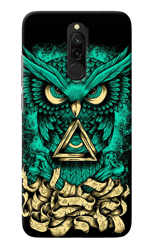 Green Owl Redmi 8 Back Cover