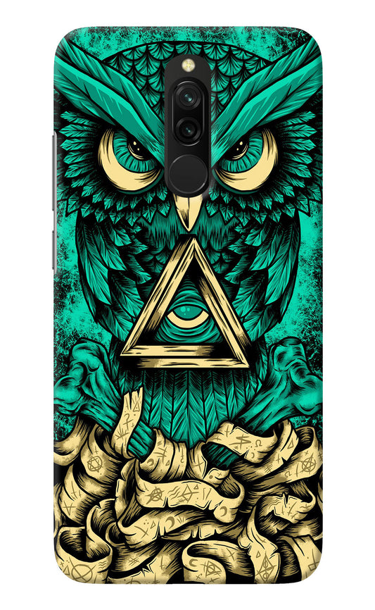 Green Owl Redmi 8 Back Cover