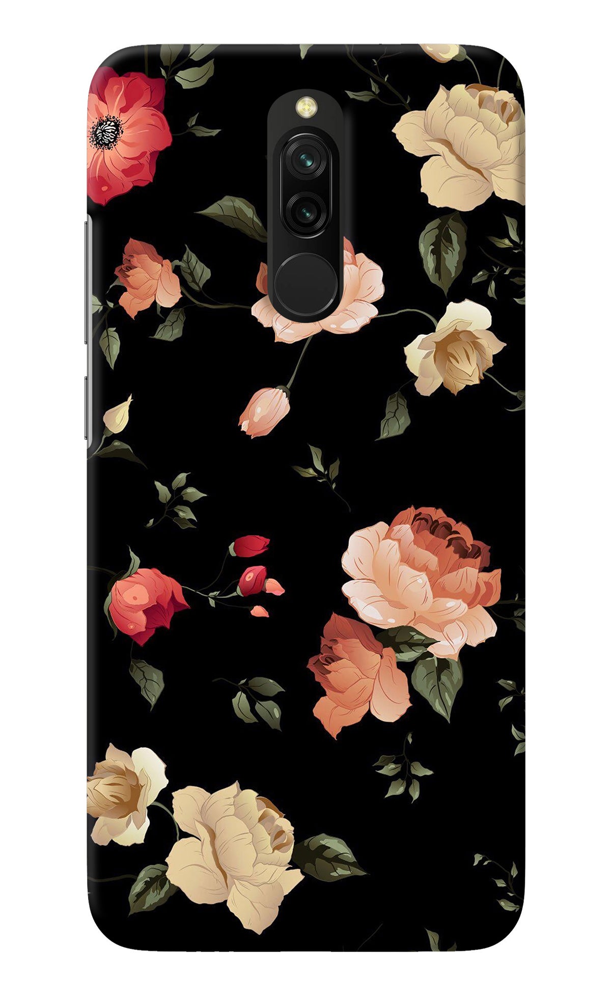 Flowers Redmi 8 Back Cover