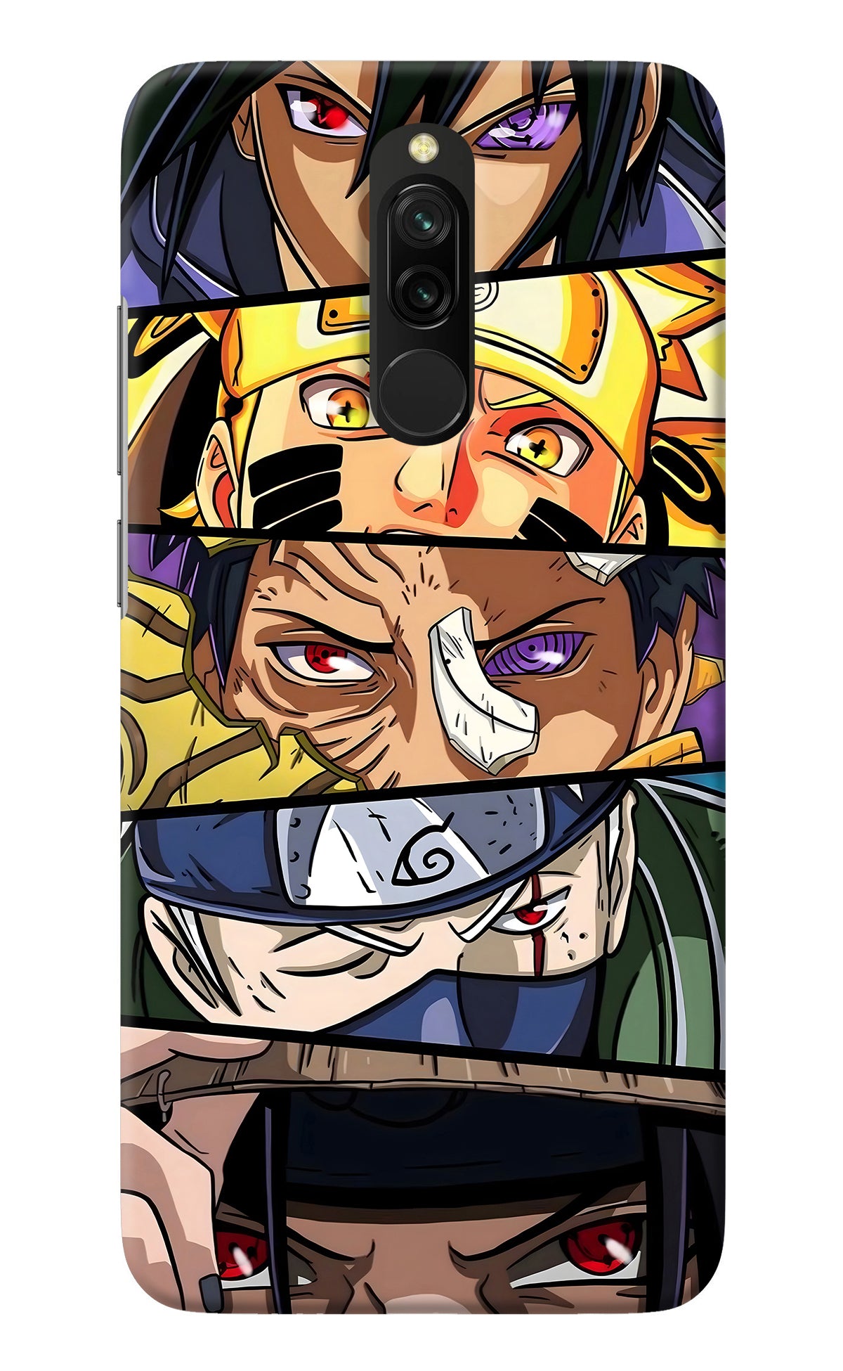 Naruto Character Redmi 8 Back Cover