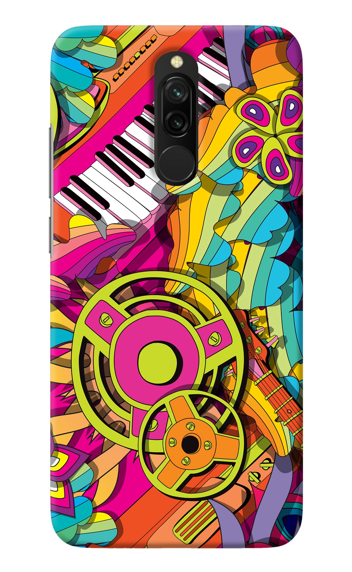 Music Doodle Redmi 8 Back Cover