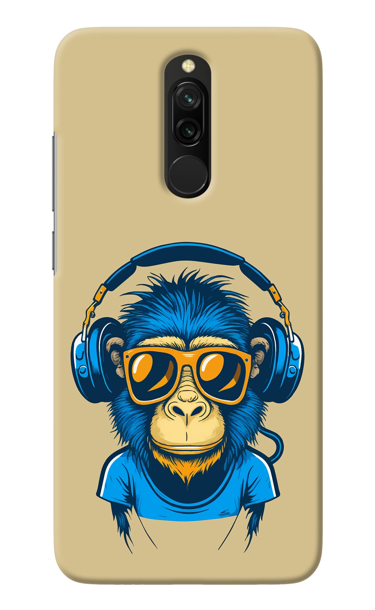 Monkey Headphone Redmi 8 Back Cover