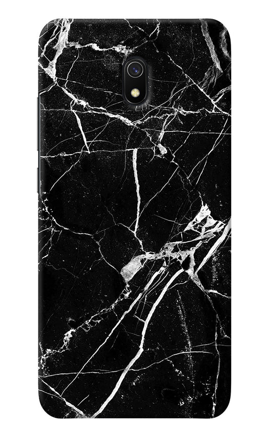 Black Marble Pattern Redmi 8A Back Cover