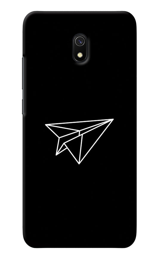 Paper Plane White Redmi 8A Back Cover