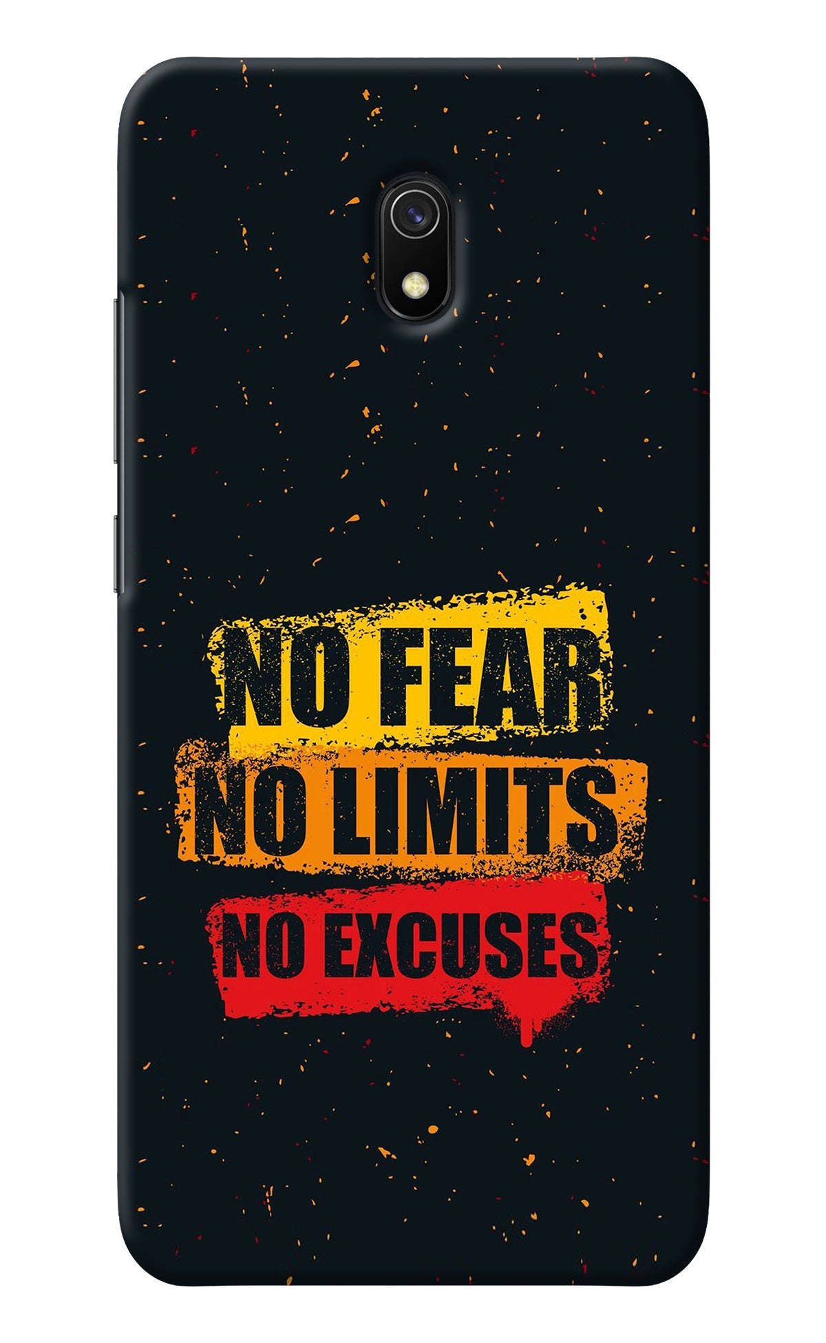 No Fear No Limits No Excuse Redmi 8A Back Cover