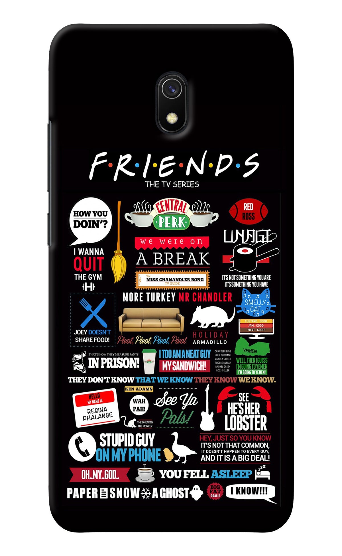 FRIENDS Redmi 8A Back Cover