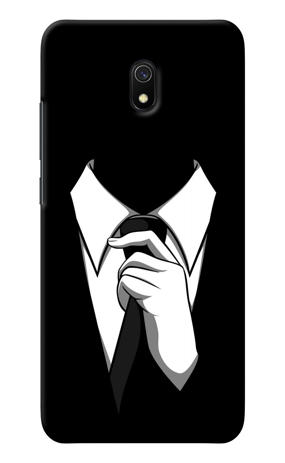 Black Tie Redmi 8A Back Cover