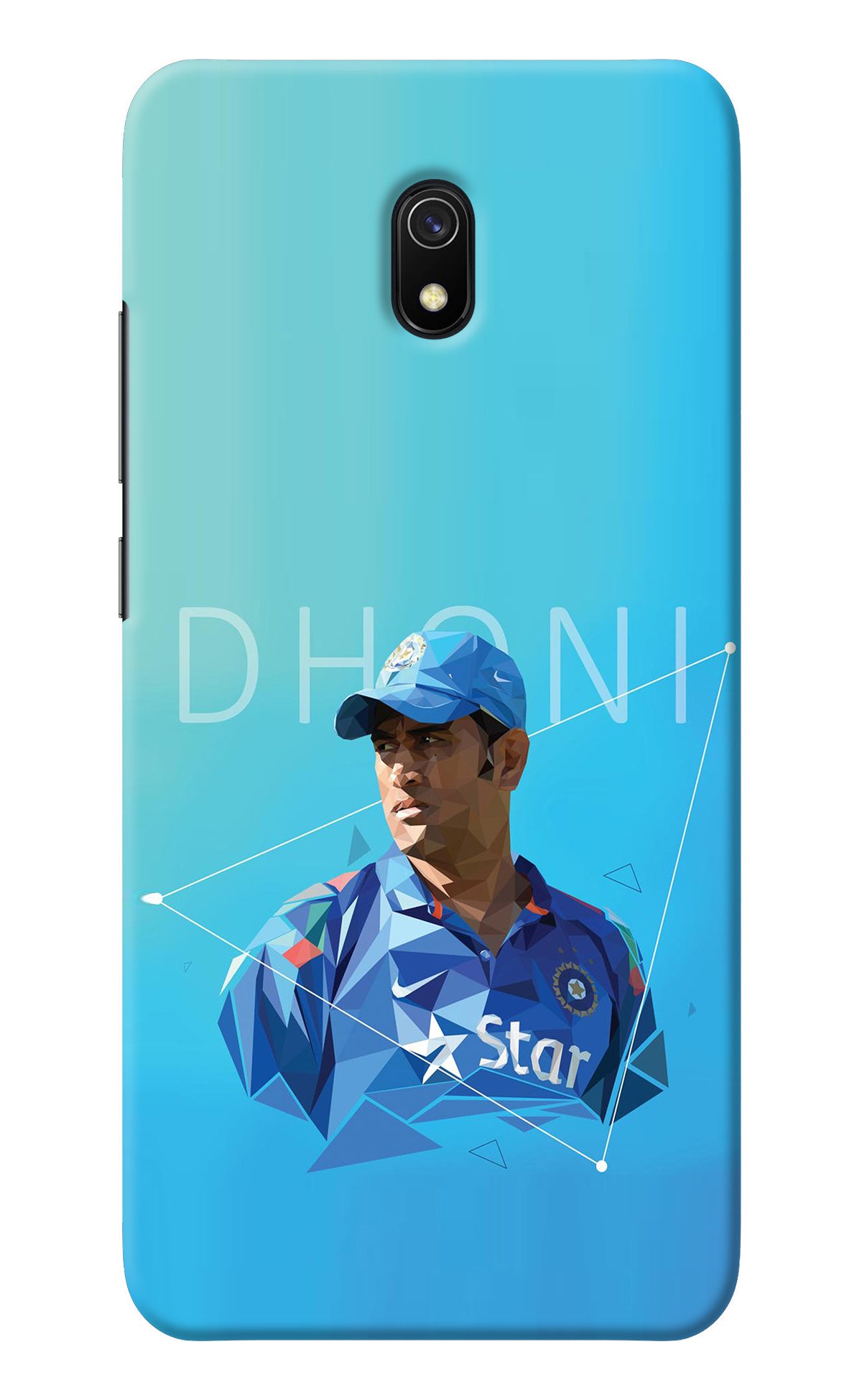 Dhoni Artwork Redmi 8A Back Cover