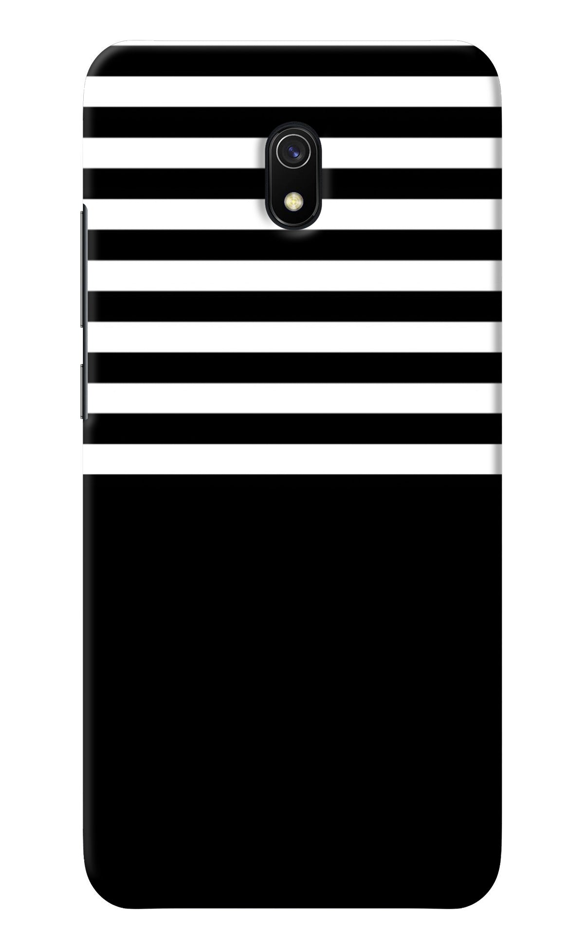 Black and White Print Redmi 8A Back Cover