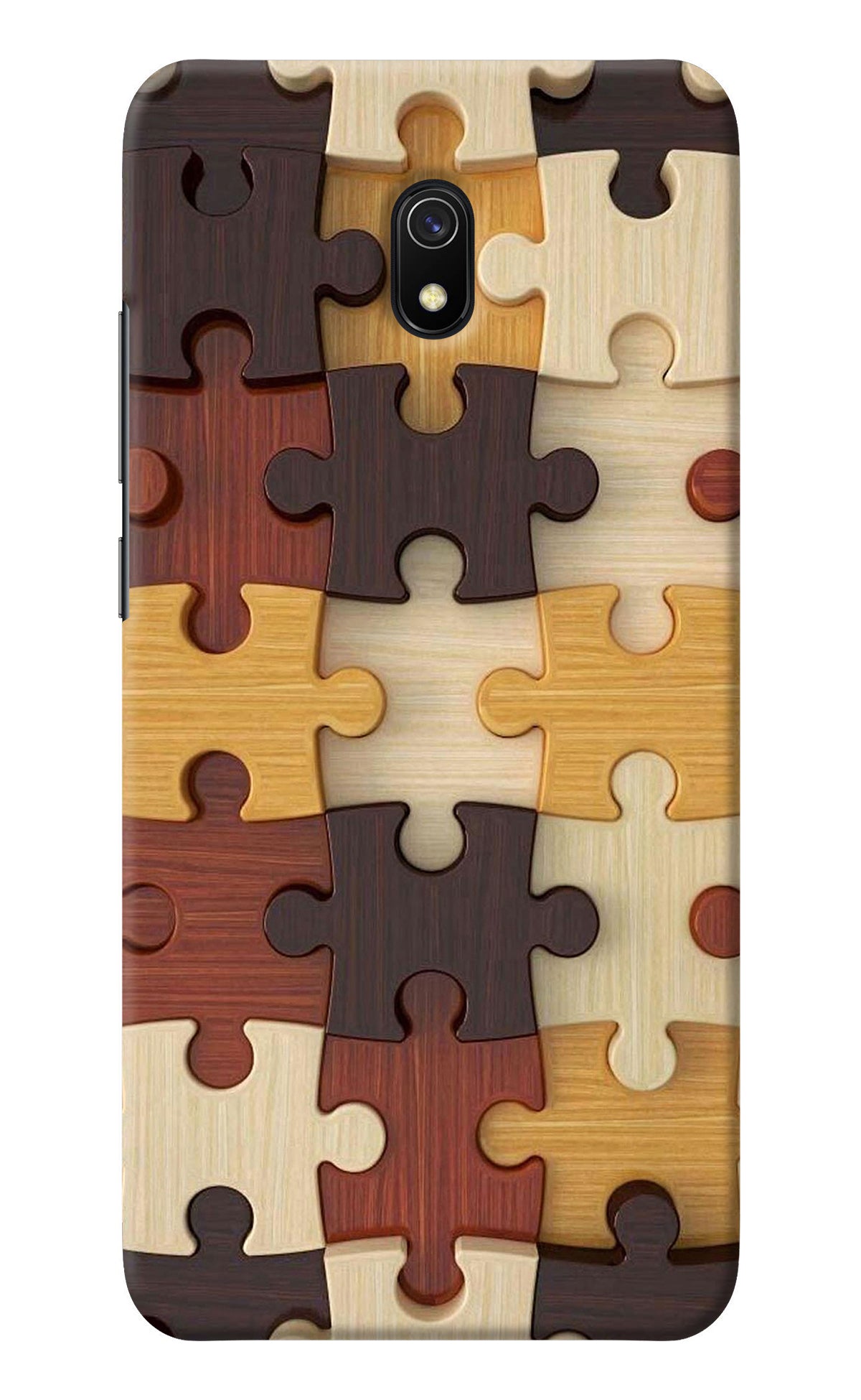 Wooden Puzzle Redmi 8A Back Cover