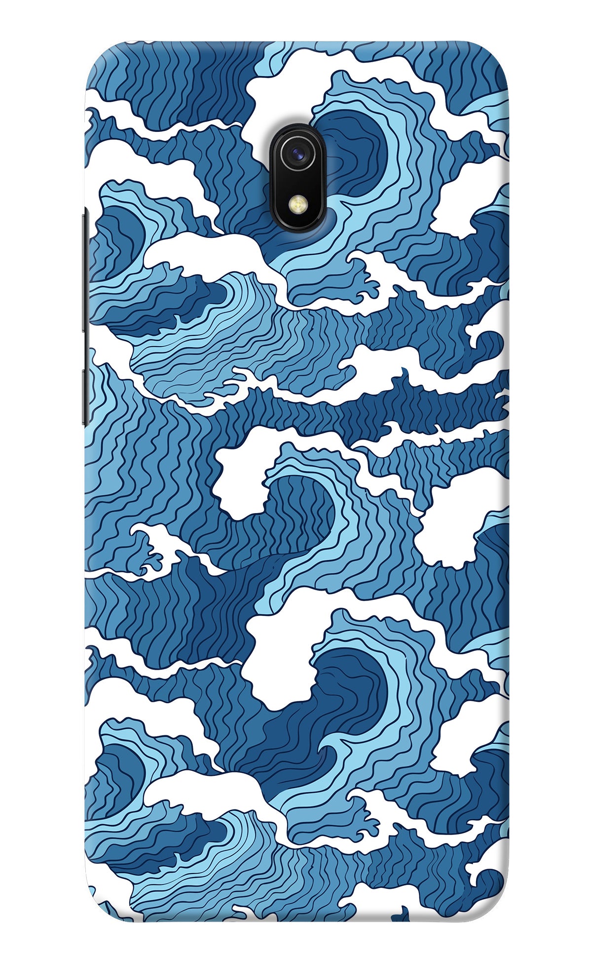 Blue Waves Redmi 8A Back Cover