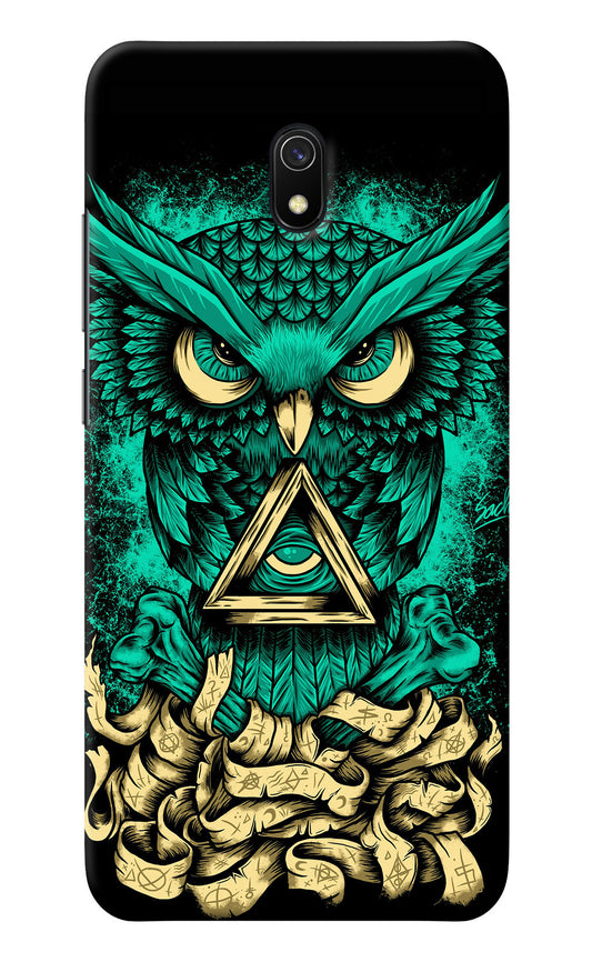 Green Owl Redmi 8A Back Cover
