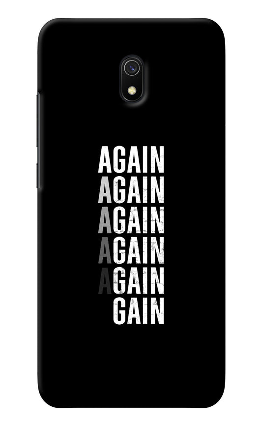 Again Again Gain Redmi 8A Back Cover